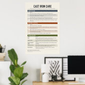 Affiche d'entretien de la fonte (Bureau à domicile)