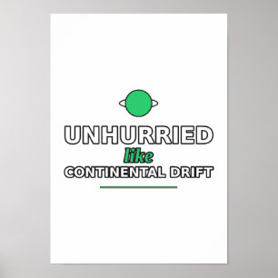 Affiche dérive continentale sans hâte