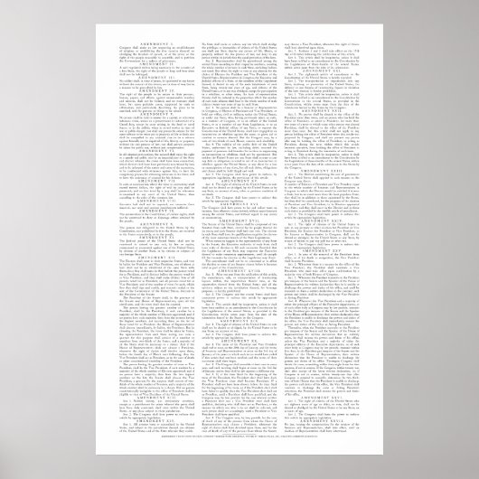 Affiche des amendements constitutionnels des États (Devant)