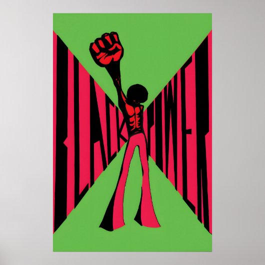 Affiche des années 1970 - Black Power (Devant)