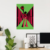 Affiche des années 1970 - Black Power (Bureau à domicile)
