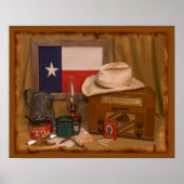 Affiche des Antiquités du Texas (Devant)