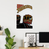 Affiche des Cable Cars de San Francisco (Bureau à domicile)