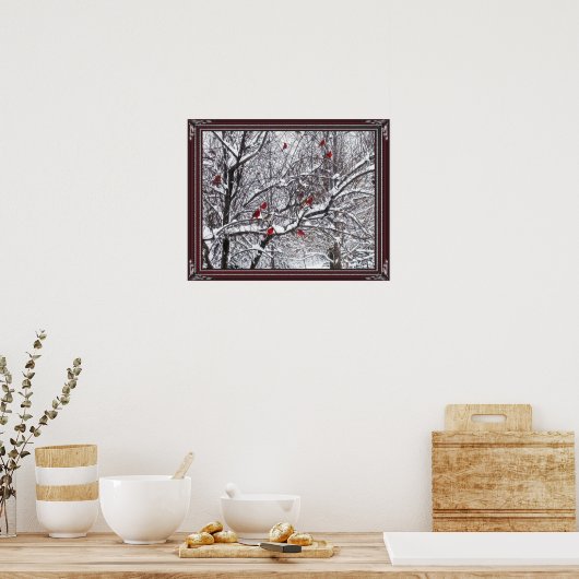 Affiche des Cardinaux d'hiver (Cuisine)