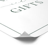 Affiche des cartes et cadeaux verts BRUNSWICK (Coin)