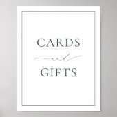 Affiche des cartes et cadeaux verts BRUNSWICK (Devant)