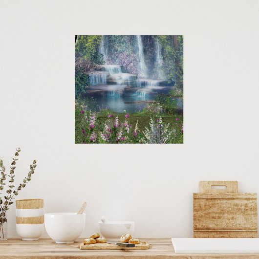 Affiche des cascades amusantes (Cuisine)