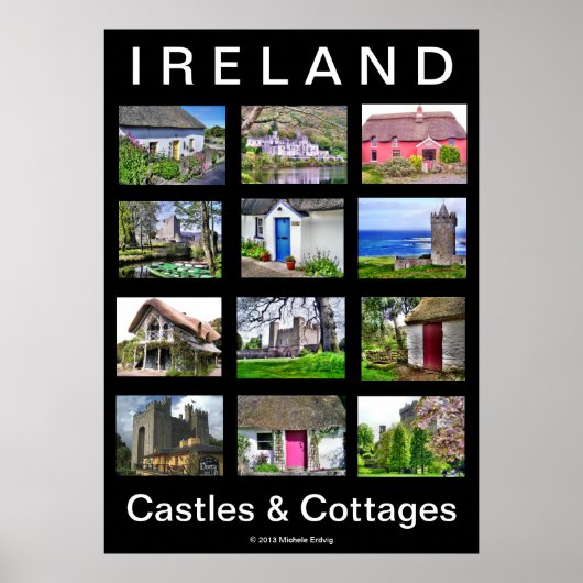 Affiche des châteaux et des chalets IRLANDAIS (Devant)