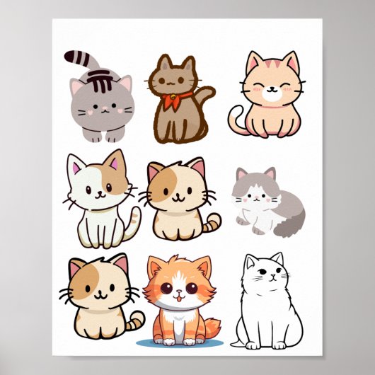 affiche des chats (Devant)