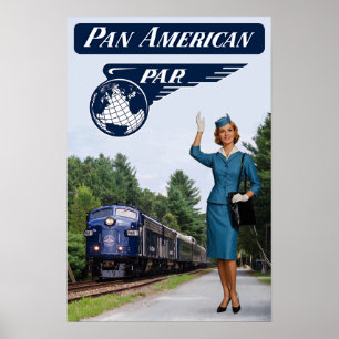 Affiche des chemins de fer Panaméricains