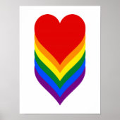 Affiche des coeurs LGBT (Devant)