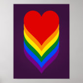Affiche des coeurs LGBT (Devant)