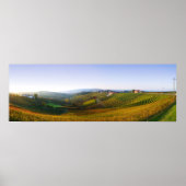 affiche des collines de Langhe en Italie (Devant)