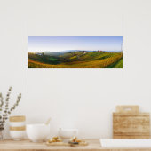 affiche des collines de Langhe en Italie (Cuisine)