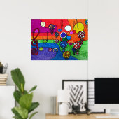 Affiche des couleurs de la musique (Bureau à domicile)