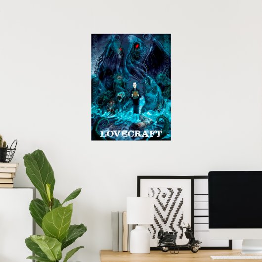 Affiche des créations de Lovecraft (Bureau à domicile)
