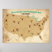 Affiche des Cryptides des États-Unis (Devant)