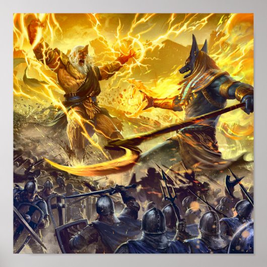 Affiche des dieux égyptiens (Devant)