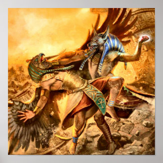 Affiche des dieux égyptiens