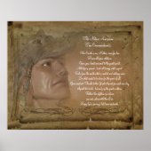 Affiche des dix commandements amérindiens (Devant)