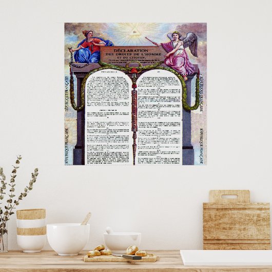 Affiche des droits de l'homme (Cuisine)