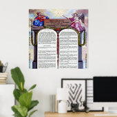 Affiche des droits de l'homme (Bureau à domicile)