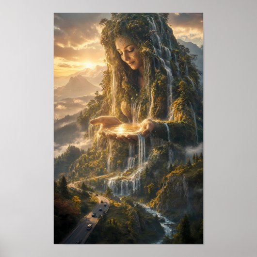 Affiche des Eaux Dorées de la Terre Mère (Devant)