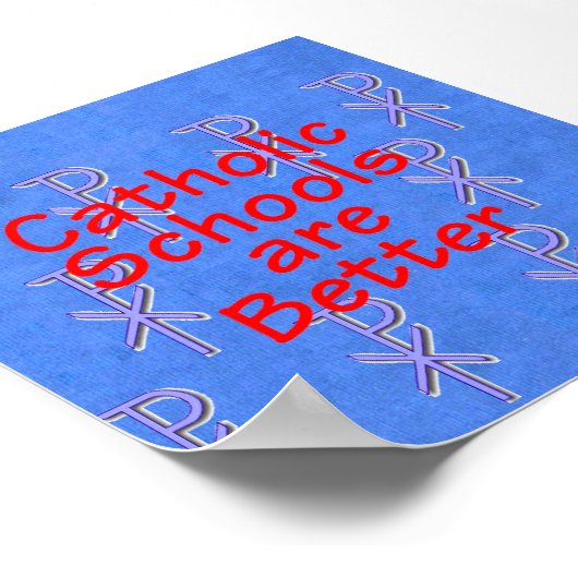 Affiche des écoles catholiques (Coin)