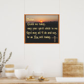 Affiche des Écritures chrétiennes (Cuisine)