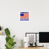 Affiche des élections américaines (Bureau à domicile)