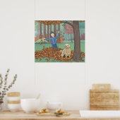 Affiche des feuilles d'automne (Cuisine)