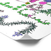 Affiche des fleurs du printemps (Coin)