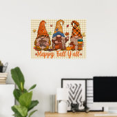 Affiche des Gnomes d'automne (Bureau à domicile)