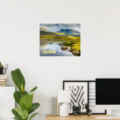 Affiche des Highlands écossais en Écosse. (Bureau à domicile)