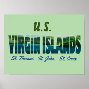 Affiche des îles Vierges américaines
