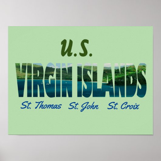 Affiche des îles Vierges américaines (Devant)