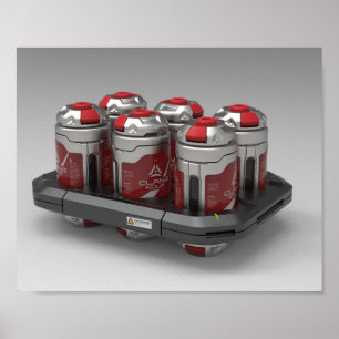 Affiche des ingénieurs spatiaux - Clang Cola (boît