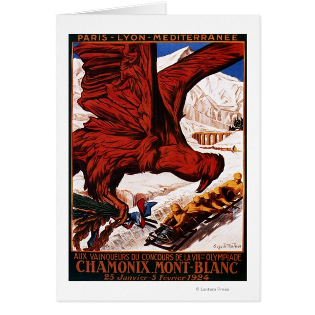 Affiche des Jeux olympiques d'hiver de 1924 (Devant)