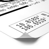 Affiche des lettres d'appel de l'aéroport Ho Chi M (Coin)