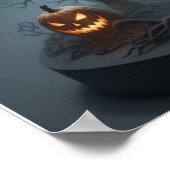 Affiche des monstres d'Halloween Scène Éffrayante (Coin)