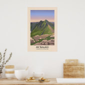 Affiche des Munros d'An Teallach en Écosse (Cuisine)
