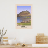 Affiche des Munros Liathach d'Écosse (Cuisine)