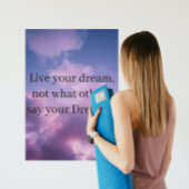 Affiche des nuages de ciel violet