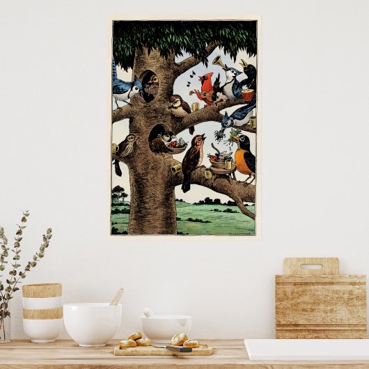 Affiche des oiseaux chanteurs (Cuisine)