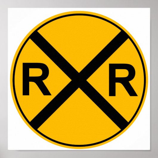 Affiche des panneaux de signalisation ferroviaire (Devant)