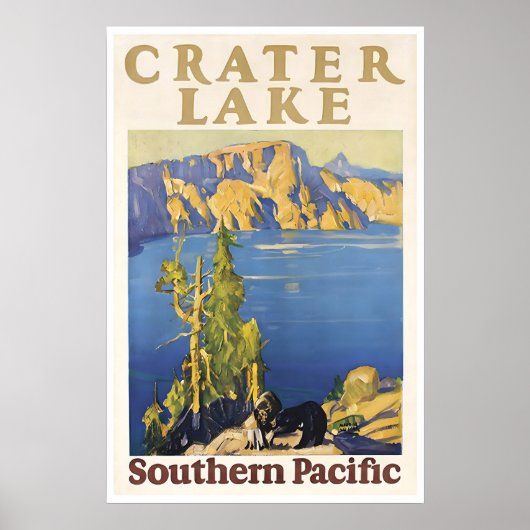 Affiche des parcs nationaux d'art de Crater Lake S (Devant)