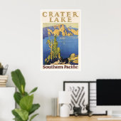 Affiche des parcs nationaux d'art de Crater Lake S (Bureau à domicile)