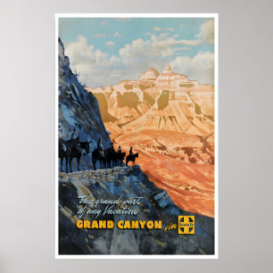 Affiche des parcs nationaux d'art du Grand Canyon 
