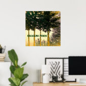 Affiche des pins du Michigan (Bureau à domicile)