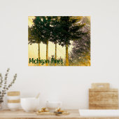 Affiche des Pins du Michigan (Cuisine)